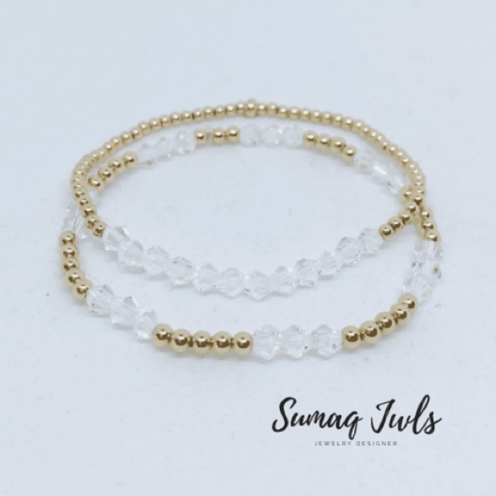 14k Gold Filled Bracelet / Set 2 Bracelets